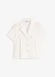 Kort blus i bomullspoplin, bonprix