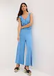 Jerseyjumpsuit med volang, bonprix