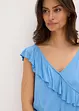 Jerseyjumpsuit med volang, bonprix