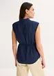 Satinblus med knytband, bonprix