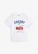 T-shirt i ren ekologisk bomull med tryck, bonprix