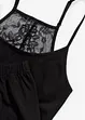 Pyjamas med shorts och spets i ryggen, bonprix