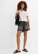 Jeansshorts Mid Waist, Low Stretch, bonprix