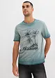 T-shirt med tvättade effekter, av ekologisk bomull, bonprix