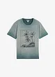 T-shirt med tvättade effekter, av ekologisk bomull, bonprix