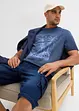 T-shirt med tvättade effekter, av ekologisk bomull, bonprix