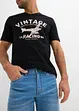 Jeansbermudas i trikå (2-pack), smal passform, bonprix