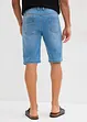 Jeansbermudas i trikå (2-pack), smal passform, bonprix