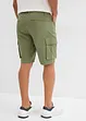 Stretchiga bermudas i cargomodell (2-pack), normal passform, bonprix