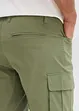 Stretchiga bermudas i cargomodell (2-pack), normal passform, bonprix