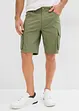 Stretchiga bermudas i cargomodell (2-pack), normal passform, bonprix