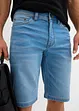 Jeansbermudas i trikå (2-pack), smal passform, bonprix