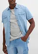 Tunna jeansshorts med cargoficka, av ren bomull, Relaxed Fit (2-pack), bonprix