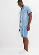 Tunna jeansshorts med cargoficka, av ren bomull, Relaxed Fit (2-pack), bonprix