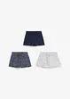 Jerseyshorts i ren ekologisk bomull för barn (3-pack), bonprix