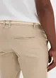 Stretchiga bermudas med skärp, Regular Fit, bonprix