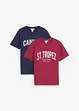 T-shirt i ekologisk bomull (2-pack), bonprix