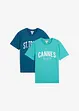 T-shirt i ekologisk bomull (2-pack), bonprix