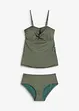 Tankini (2 delar) med glittertrådar, bonprix