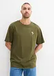 T-shirt med trendigt tryck på ryggen, Loose Fit, bonprix