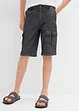 Cargoshorts i chambray för barn, normal passform, bonprix