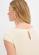 Mellanlång klänning med stickad look, bonprix
