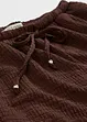 Dra på-shorts i kräppat material med struktur, bonprix