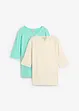 T-shirt i ren ekologisk bomull (2-pack), bonprix
