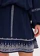 Minikjol med broderi, bonprix