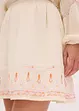 Minikjol med broderi, bonprix