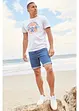 Jeansshorts med töjbar midja Classic Fit, bonprix