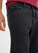 Jeansbermudas med töjbar midja i sidan, Classic Fit, bonprix