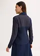Transparent blus med struktur, bonprix