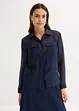 Transparent blus med struktur, bonprix