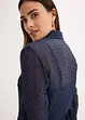 Transparent blus med struktur, bonprix