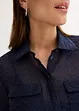 Transparent blus med struktur, bonprix