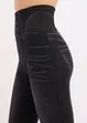Sömlösa leggings med jeanslook och kraftigt formande effekt, bonprix