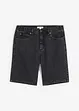 Jeansbermudas med töjbar midja i sidan, Classic Fit, bonprix