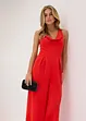 Jumpsuit med draperad ringning, bonprix