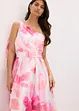 One shoulder-klänning i glänsande satin, bonprix
