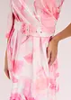 One shoulder-klänning i glänsande satin, bonprix