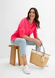Cardigan med rund halsringning, bonprix