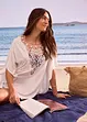Transparent strandtunika av viskos, bonprix