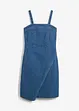 Jeansklänning i omlottstil, bonprix