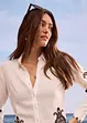 Blus med broderi av mjuk viskosmix, bonprix