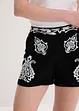 Shorts i mjuk viskosmix med broderi, bonprix