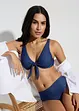 Bikiniöverdel med bygel, jeanslook, bonprix