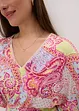 Jerseyklänning av mjuk viskosmix med spets, bonprix