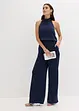 Jumpsuit i satin med struktur, bonprix