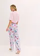 Lång pyjamasbyxa av glansig viskos, bonprix